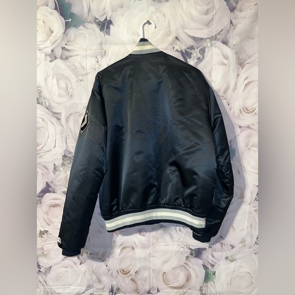 VINTAGE STARTER CHICAGO WHITE SOX SATIN JACKET IN SIZE Large Made On USA 90s - Picture 5 of 9
